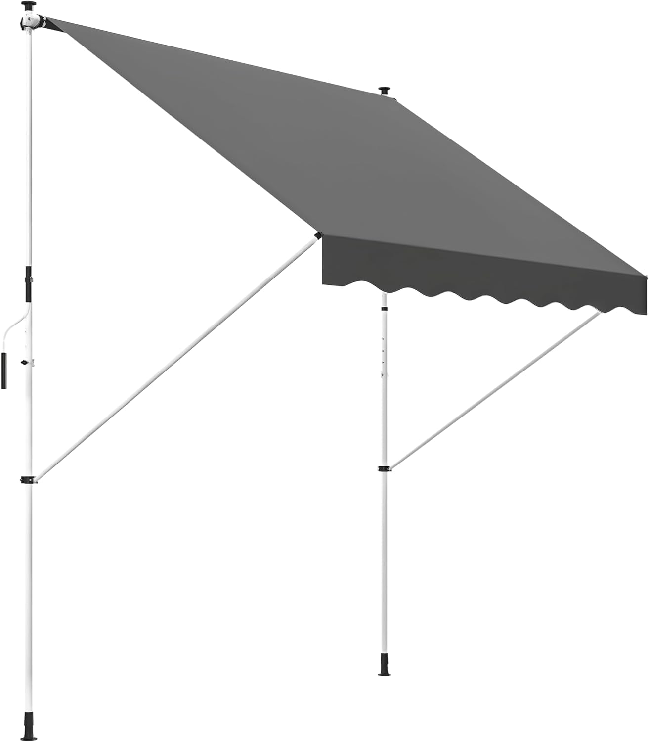 Outsunny store banne compact 3x1.5m pour balcon