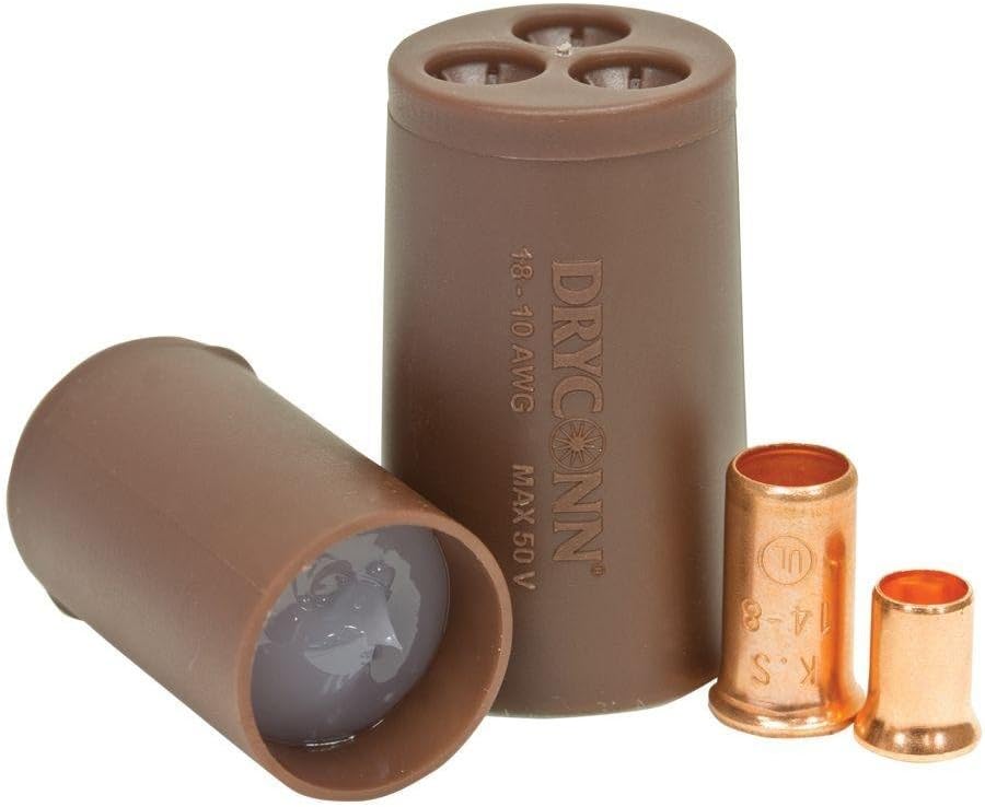 King Innovation DryConn Dry-Splice Connector with Crimp Sleeve (pre-filled)-Package of 25