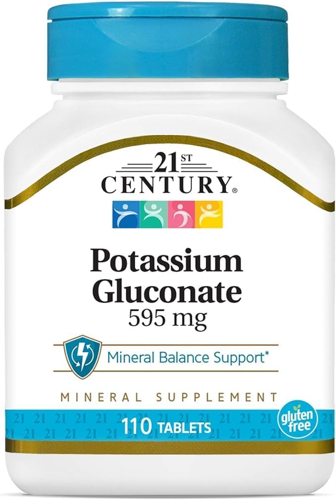 21st Century Potassium 595 mg Tablets, 110-count (Pack of 24)