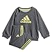 Produktbild adidas Crew Jogger Trainingsanzug, Unisex, Kinder, mehrfarbig (Dark Grey/Heather/Shock Yellow), 6-9M