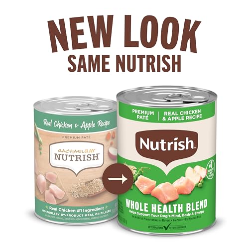Image of Nutrish Chicken Pate Wet Dog Food, 13 oz. Can, 12 Count (Rachael Ray)