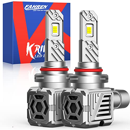 Fahren 2023 Upgraded 9005 Led Headlight Bulbs, 120W 22000Lm 600% Brighter, 9005/Hb3 Headlight Bulbs, 6500K Cool White Wireless Led Bulb, Plug-N-Play, 99% Canbus Ready, Halogen Replacement, Pack Of 2 #TOP3