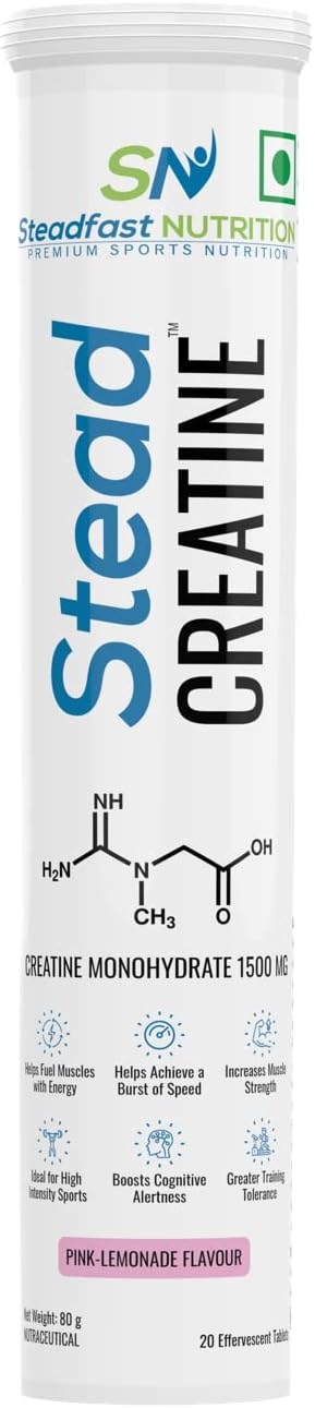 Steadfast Nutrition SteadCreatine (Pink-Lemonade, Pack of 1)