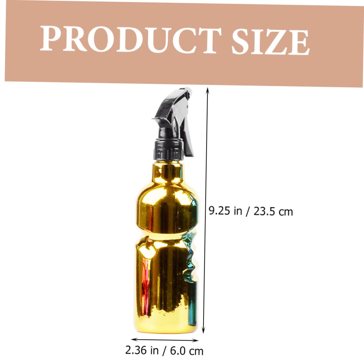 minkissy 4piezas Botella Spray Multifuncional De Estilismo Para Peluquería Rociador Retro De Agua Para Jardinería y Uso Personal Diseño Elegante