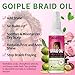 Braid Oil for Soothes Moisturizes Dry & Itchy Scalp Braiding Scalp Oil for Locs & Twists - Mousse for Braids Curl Styling for Women - Definition Curl Control Braid Mousse Hair Foam for All Braids Hair