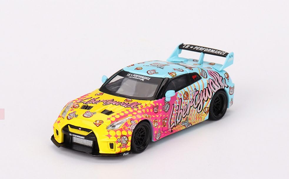 1:64 Diecast Model Car Compatible with Mini GT 1:64 LB-Silhouette Works GT Nissan 35GT-RR Ver.1 LBWK Kuma MGT00742