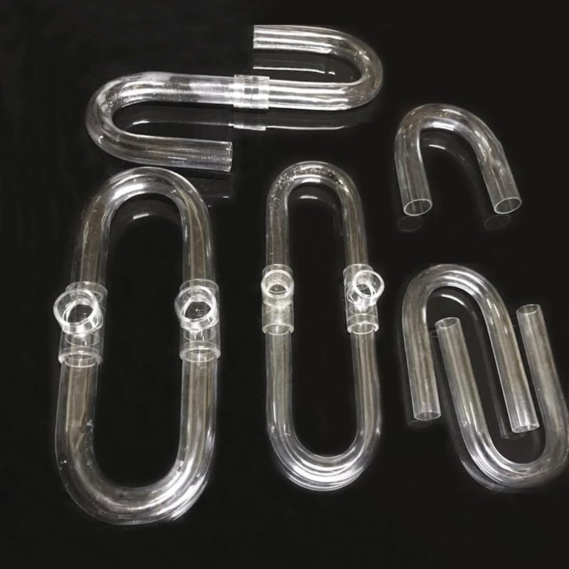 Aquarium Fish Tank U-Shape Air Tube Fittings, for Building Materials Clear U-Tube Acrylic Pipe Water Supply Tube Home DIY Connector (Size : O.D 32mm)