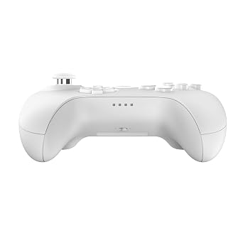 وحدة تحكم بلوتوث 8Bitdo 64 للرسومات ثلاثية الأبعاد التناظرية، وSwitch، وSwitch 2، وWindows، وAndroid (أبيض)
