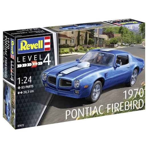 Revell-Revell-07672 modle 1970 Firebird-Maqueta de Coche (Escala 1:24, sin lacar) Pontiac Kit Modelo, Color sin Pintar (07672)
