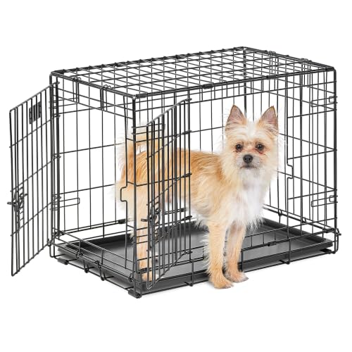LifeStages by MidWest 24-Inch Double Door Crate, Small Breeds, 12-20 lbs