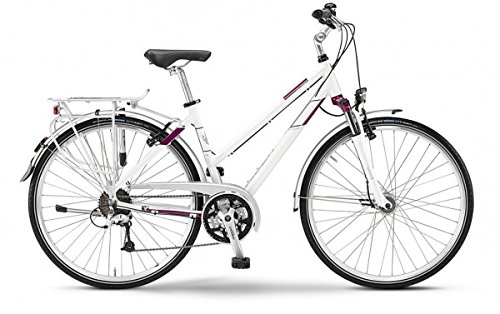 Trekkingfiets Staiger Louisiana dames in wit/berry, framehoogte: 44 Sport & outdoor