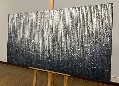 Azavy Art,24X48 Inch 100% Hand Painted Abstract Minimalist Style Artwork Modern Textured Oil Paintings On Canvas Landspace Wall Art Oil Hand Painting Stretched And Framed Ready To Hang For Dining Room Office #TOP5