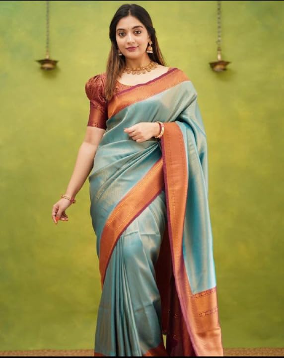 Image of Premium Royal Banarasi Handloom Silk Saree with Intricate Zari Work and Regal Festive Appeal