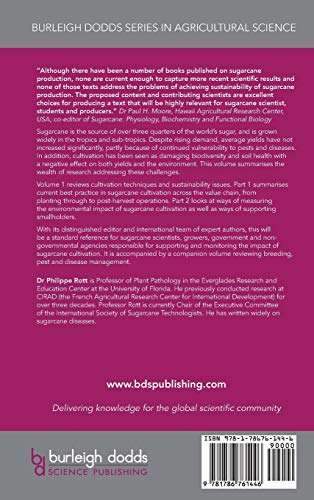 Achieving Sustainable Cultivation of Sugarcane Volume 1: Cultivation Techniques, Quality and Sustain