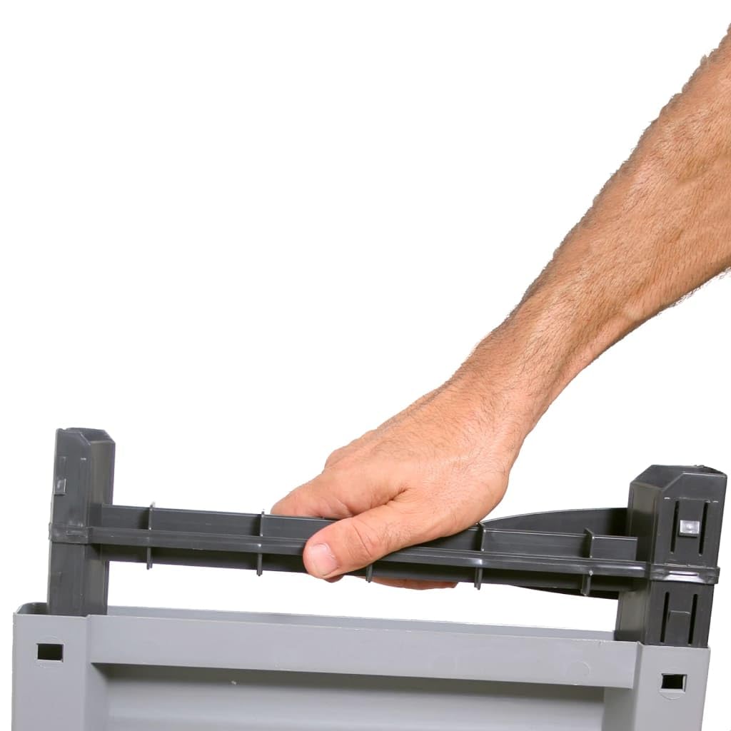 vidaXL Armario Estante Almacenaje Bastidor Servicio Herramienta Organizador Hogar Jardín Patio Oficina Garaje Plástico Diseño de Ratán 68x39x171,5 cm