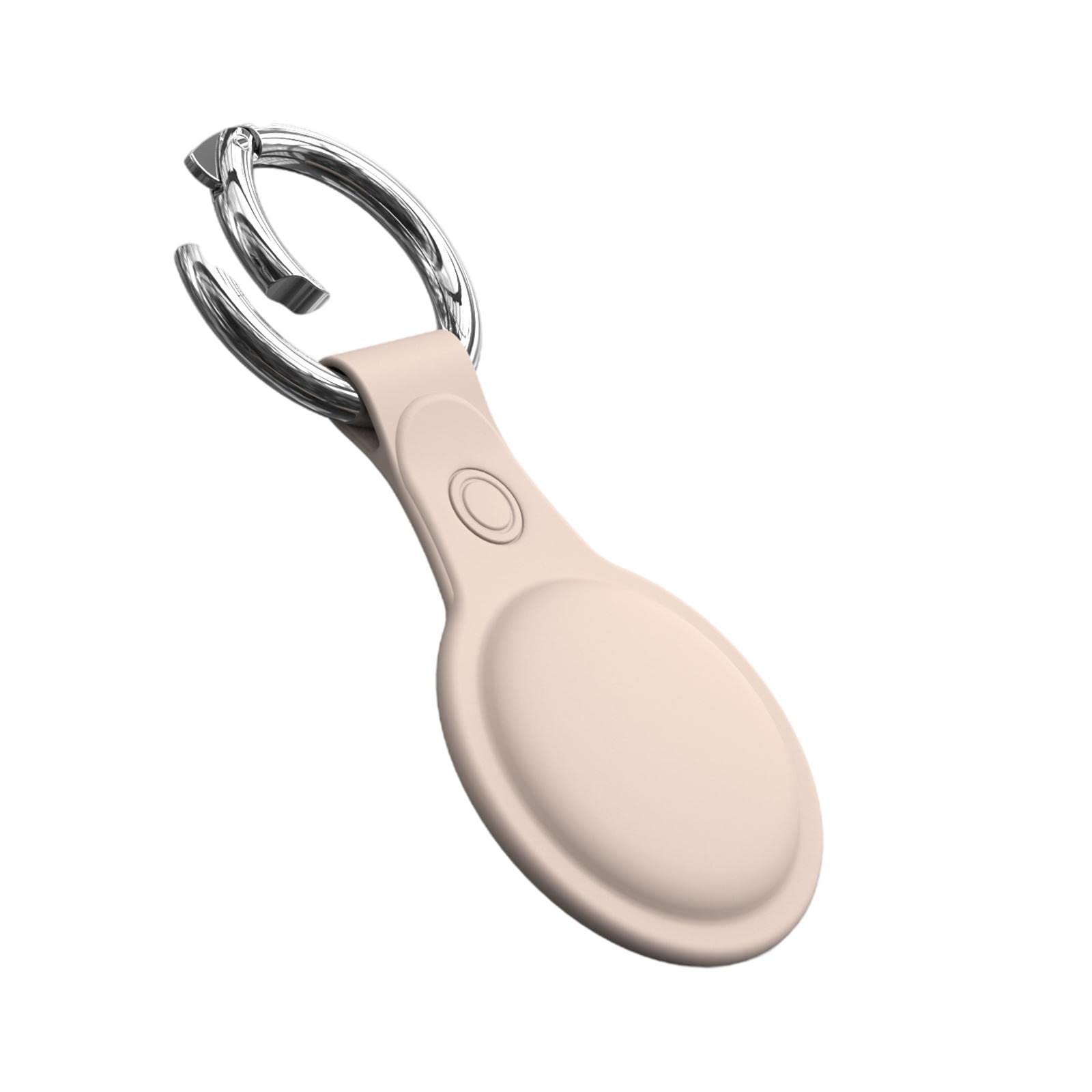 MERISHOPP Silicone Case Sleeve for Airtag Compatible with Apple with Anti-Lost Keychain Ring Beige|Cell Phones & Accessories | Cell Phone Accessories | Cases, Covers & Skins-image-35
