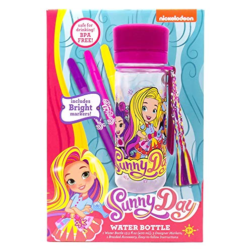 Sunny Day Color Your Own Water Bottle by Horizon Group USA, Multicolor