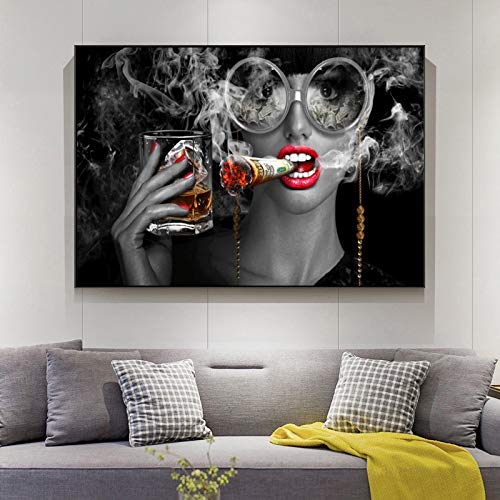Décoration murale bar avec cette impression sur toile de gril affiche