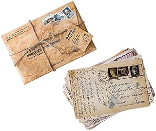 Retro Style Postcards,Vintage Old Travel Postcards,Set of 30 Different Designs,Perfect for Wedding Party Guest Book