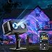 Govee Outdoor-Projektorlicht, RGBW-Dreifarben-Laserlicht mit 50+ Szenenmodi für alle Festivals, Smart IP65 Wasserdicht Aurora Projektor Light, Funktioniert mit Alexa, Matter, Google Assistant