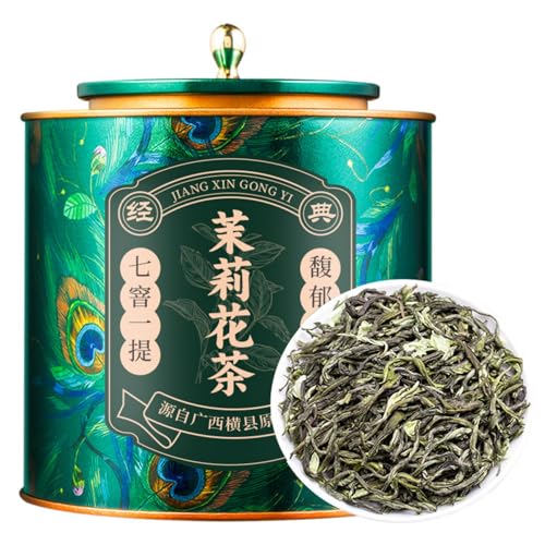Té Verde Chino Premium, Disfruta Del Té De Jazmín De Sabor Natural, Fragancia Fuerte 500g (250g * 2)