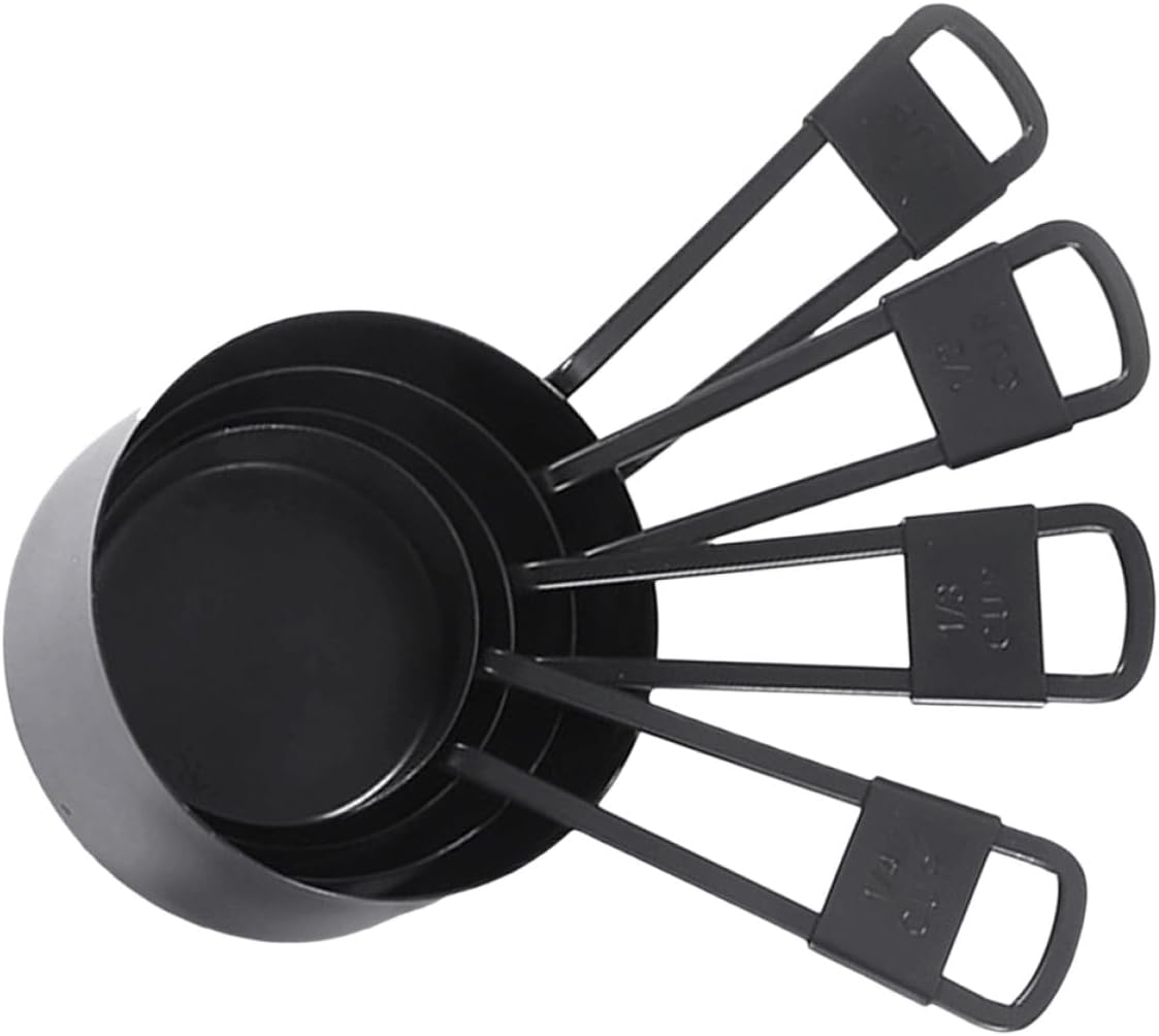 Stackable Stainless Steel Measuring Cups with Accurate Scale for Baking Coffee Tea Sugar Spices Kitchen Use Lightweight Kitchen Measuring Tools