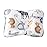 WelsLife Soft Hypoallergenic Baby Head & Neck Support Organic Cotton Cover Machine Washable (Animal World)