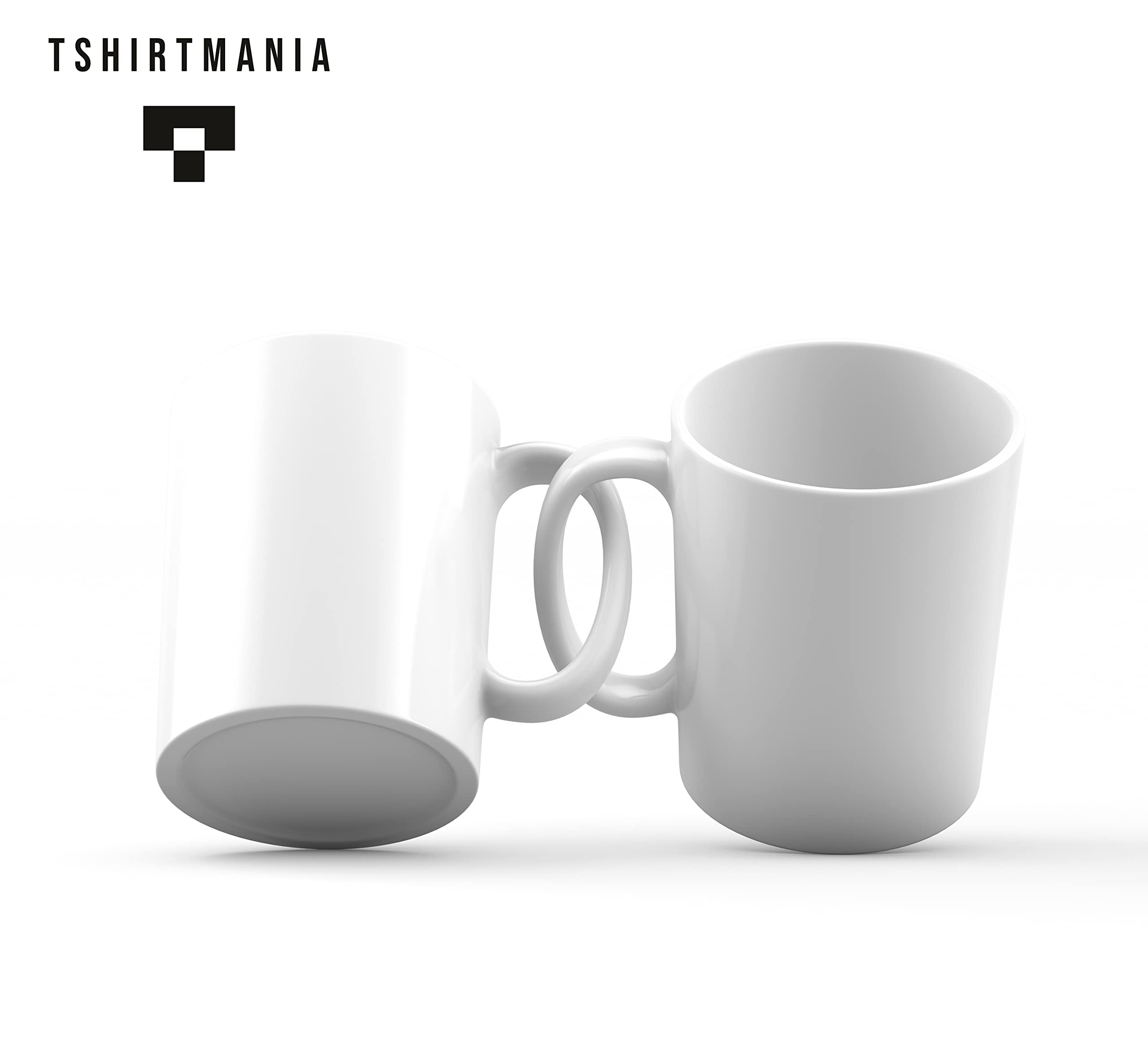 Tshirtmania Set 12 Tazze Sublimazione - Ceramica Bianca 350ml Con Scatole, Personalizzabili