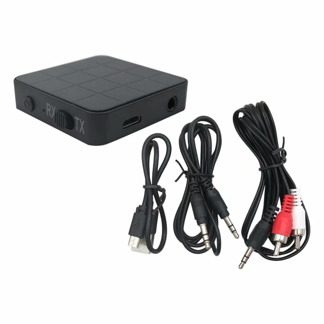 USonline911 Premium Bluetooth 5.0 Audio Transmitter Receiver Adapter for Non-Bluetooth TV, Home Stereo System, or CD Player to Bluetooth Headphones or Speakers