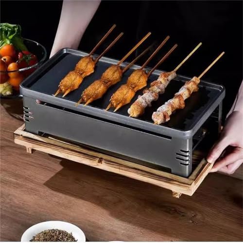 Horno de aislamiento para barbacoa con placa calefactora de hierro fundido 4