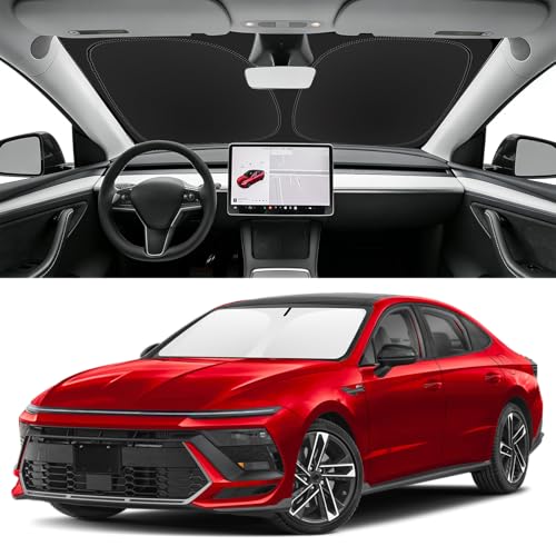 Image of Custom Fit Windshield Sun Shade for Hyundai Sonata 2020-2026