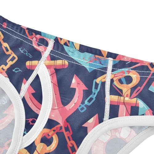 KLL Ocean Themed Simple Anchors Toddler Boy Comfort Underwear Breathable Undies4