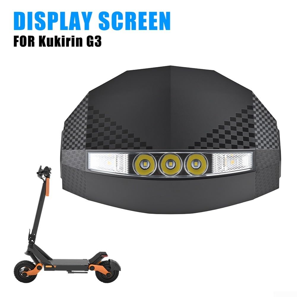 Phare d'affichage compatible avec scooter électrique Kukirin G3 clignotant haute visibilité LED partie en plastique noir