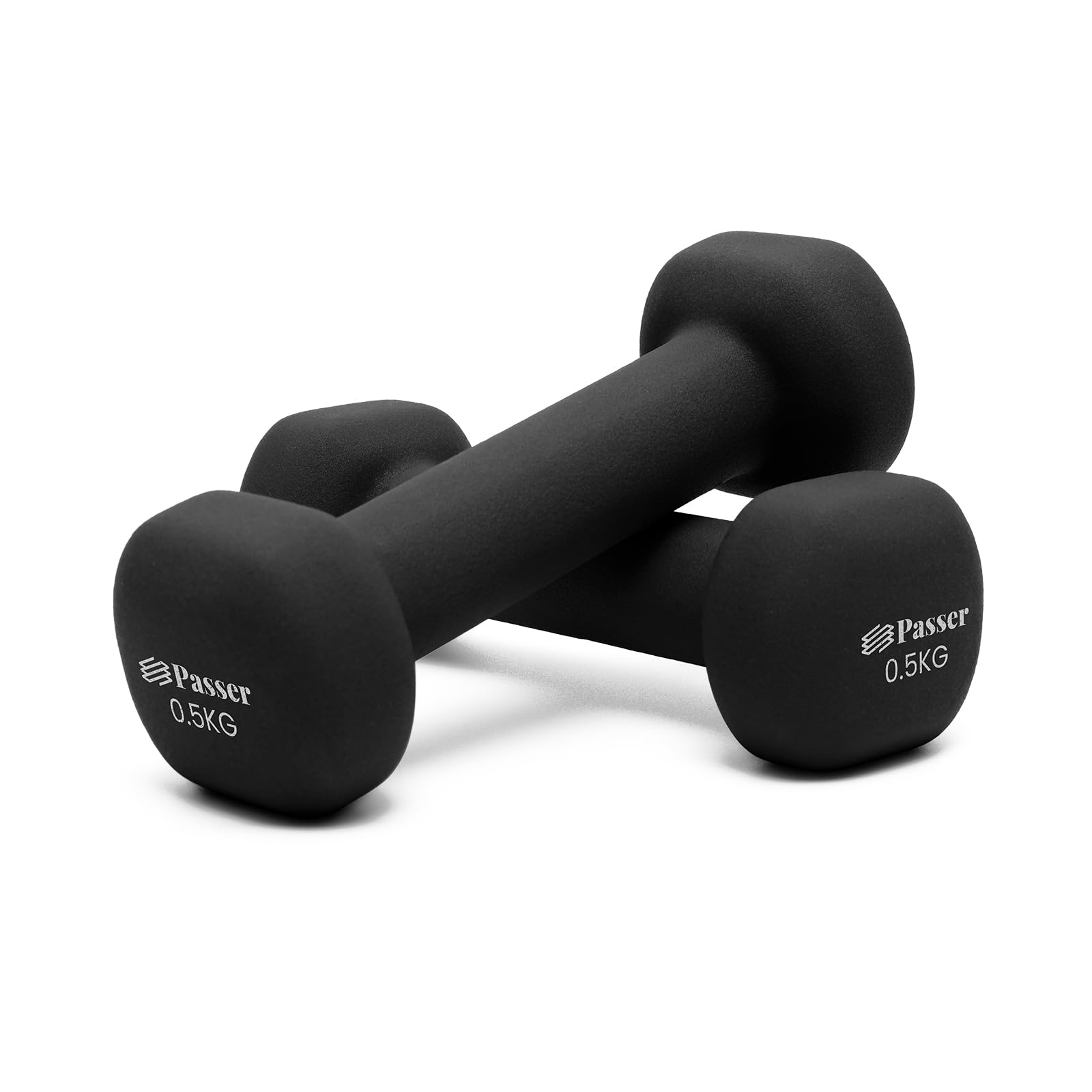 Neoprene Dumbbells Set of 2, Hand Weights for Women Men (1/2/3/4/6/8 kg Pair), Small Dumbbells Arm Weights for Ladies Gentlemen - Yoga, Pilates, Gym, Home - Workout, Fitness, Strength Training