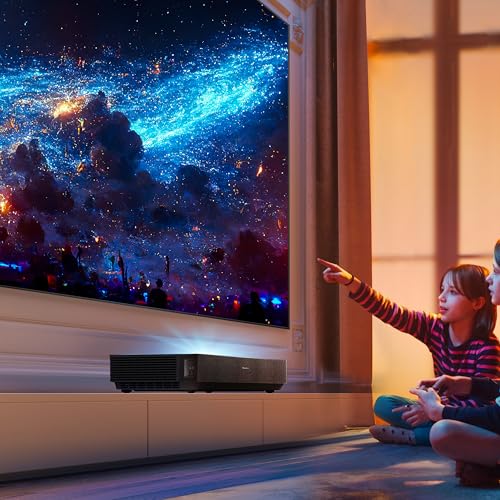 Hisense 100L5H Laser TV Ultra Short Throw Projector with 100" ALR High Gain Screen, 4K UHD, 2700 ANSI Lumens, Dolby Vision & Atmos, HDR10, Google TV, Netflix - Image 18