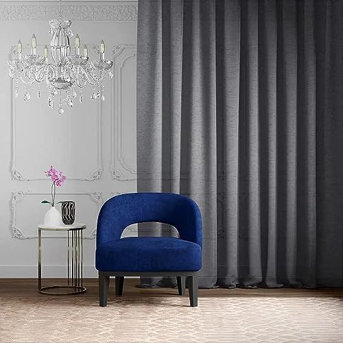 Image of Wakefit Curtains 5 feet Long Set of 2, Window Curtains, Window Curtains 5 feet, Modern Sheer, Polyester Curtains, Decoration Items for Home Decor (Rock Grey)