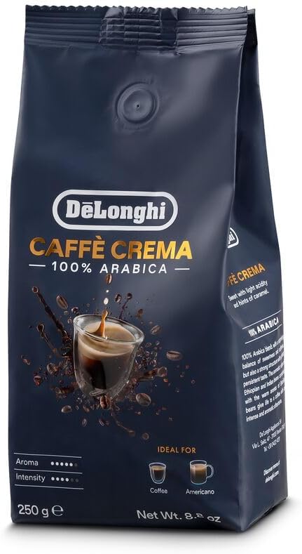 De'Longhi Double-Wall Ceramic Travel Mug (300ml) | Thermal Cup with Silicone Lid, Microwave & Dishwasher Safe - Brown (DLSC057)