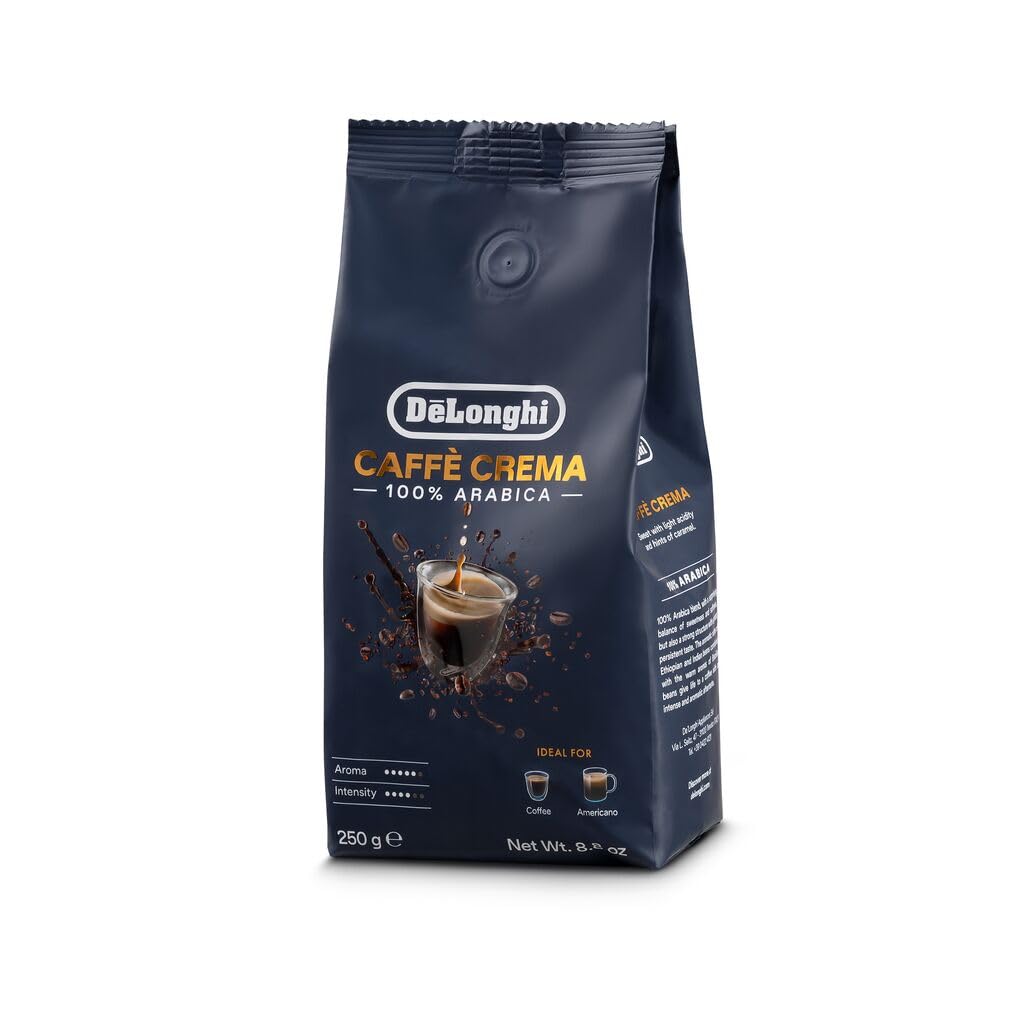 DeLonghi Caffè Crema 250g 100%アラビカ　デロンギ De'Longhi Caffè Crema 100% Arabica Coffee Beans 250g: Light Roast