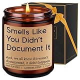 LEADO Candle, Human Resources Gifts - Funny Valentines, Birthday, Work Gifts for Boss, Coworker, Manager, Nurse, Assistant, Principal, Supervisor, Social Worker - HR Office Decor for Women, Men, Lady