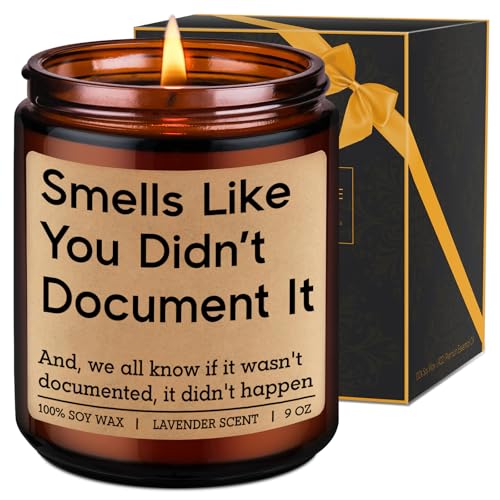 LEADO Candle, Human Resources Gifts - Funny Fathers Day, Birthday, Work Gifts for Boss, Coworker, Manager, Nurse, Assistant, Principal, Supervisor, Social Worker - HR Office Decor for Women, Men, Lady