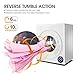 CTT 13 Lbs. Capacity/3.5 Cu.Ft. Intelligent Compact Portable Tumble Clothes Laundry Dryer, Intelligent Humidity Sensor - White