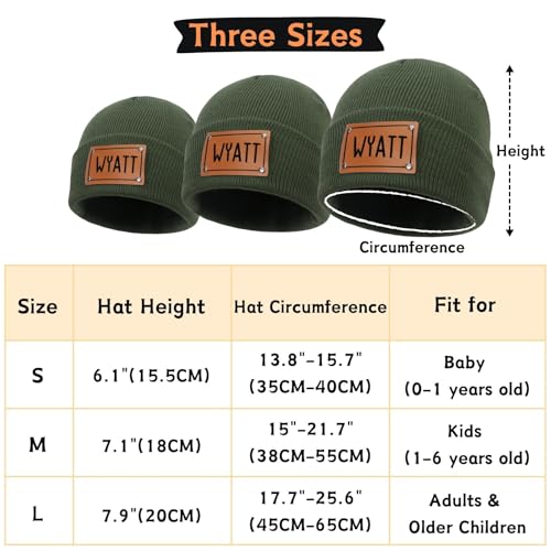 Custom Name Baby Hats for Boys Girls, Personalized Beanies for Infants Toddlers Adults, Newborn Winter Knitted Hat4