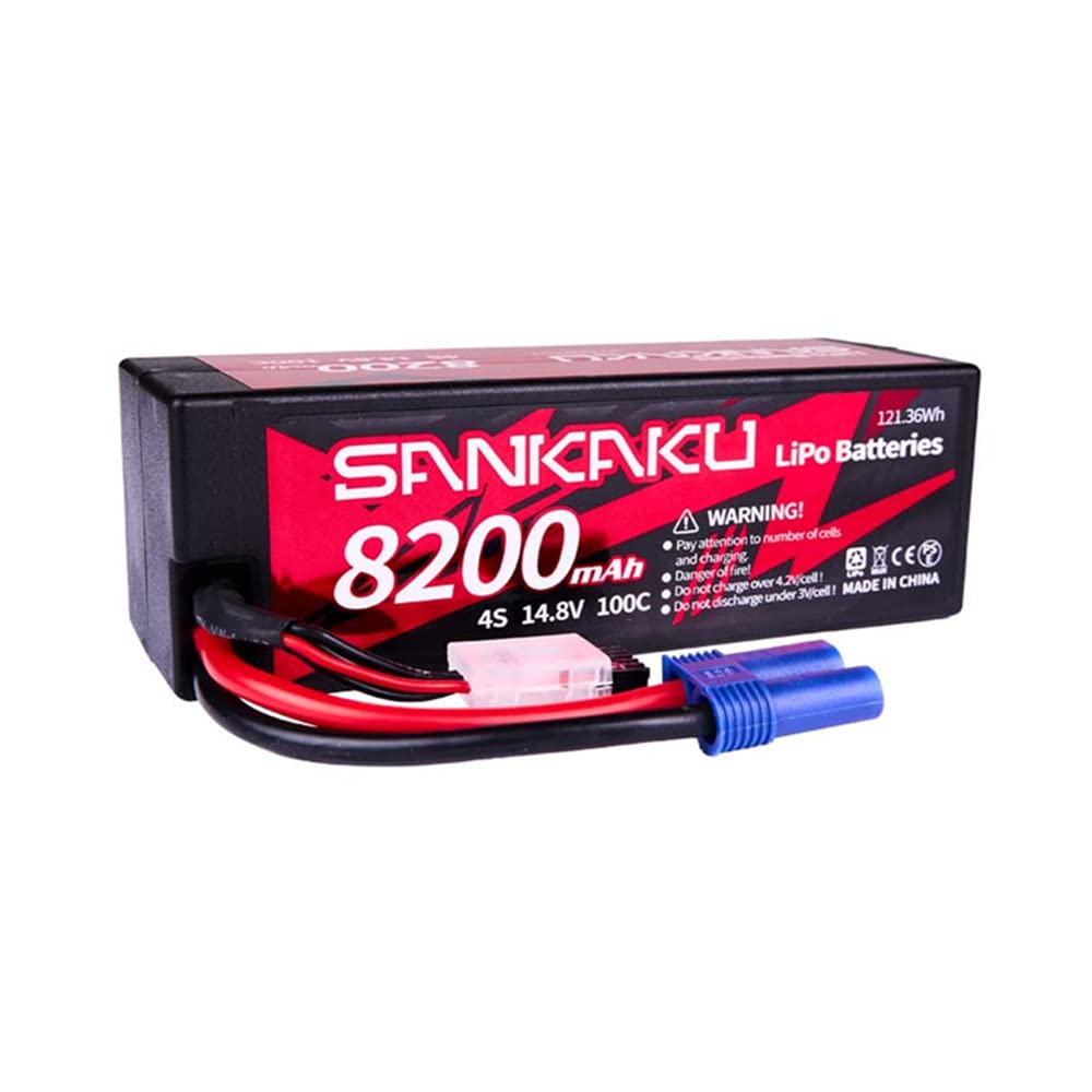 Amazon.co.jp: SANKAKU 8200mAh Lipo バッテリー14.8V 100C 4Sリチウム
