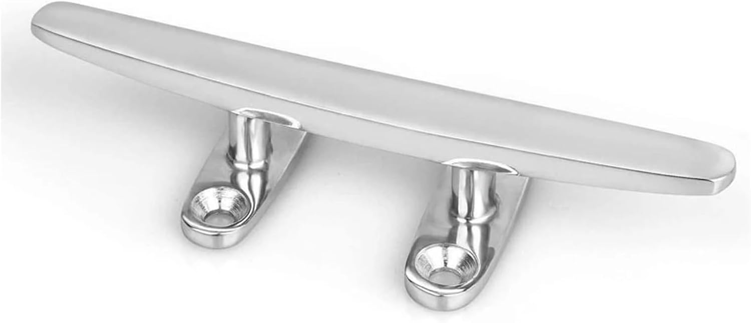 316 Stainless Steel Boat Cleat,5 inch Open Base Boat Cleat,Dock Cleat Boat Mooring Accessories