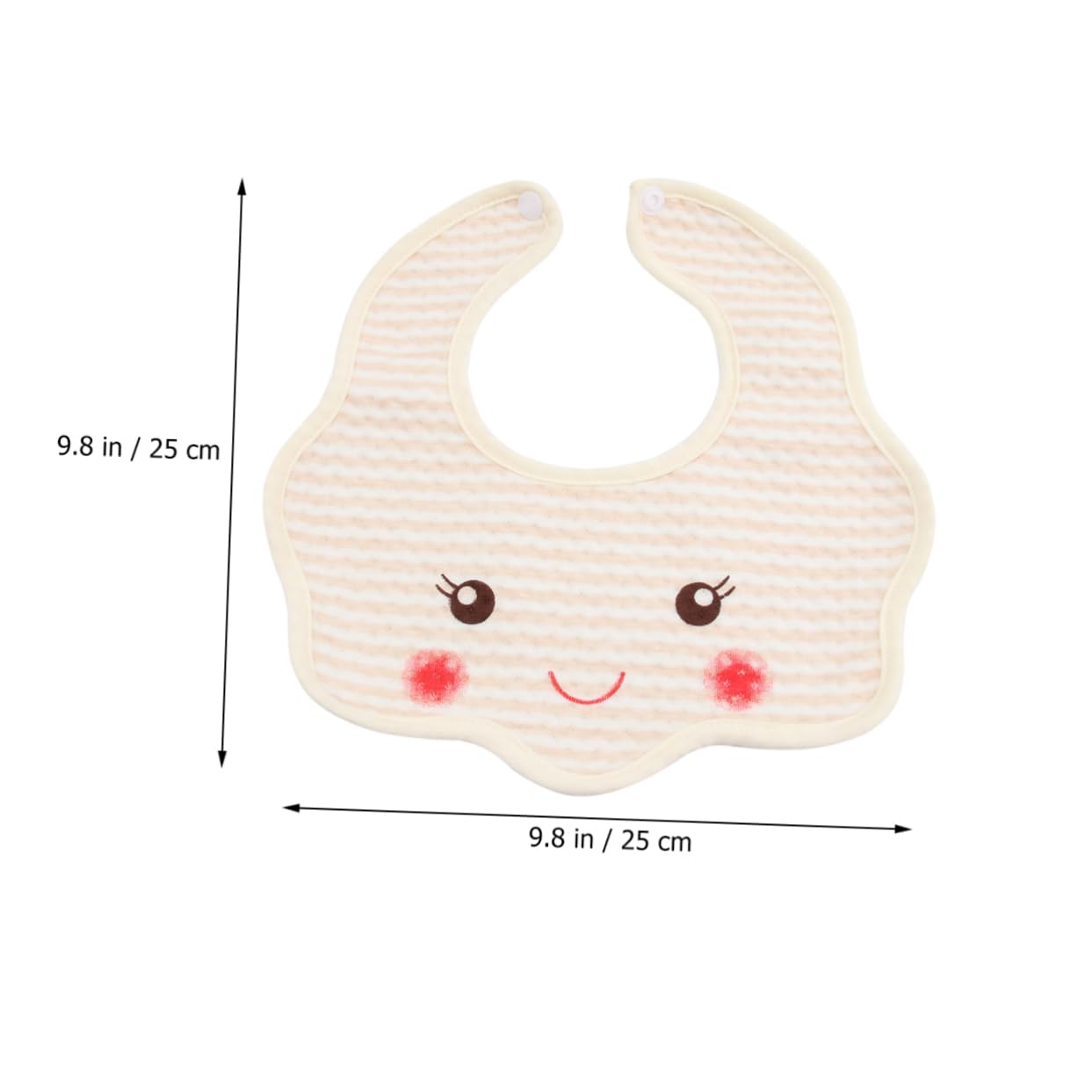Toyvian 15piezas Baberos De Algodón Impermeables Para Bebés Diseño De Dibujos Animados Ajustables y Cómodos Para Mantener Tu Limpio Comidas