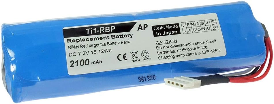 Artisan Power Replacement TI20-RBP Battery for Fluke Thermal Imagers | 2100 mAh | NiMH Rechargeable | Made in Japan Cells | Replaces TI-20 RBP, Ti1-RBP, 2577796, 2446641, 3105035, and 3524222