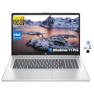 HP Portátil empresarial FHD de 17.3″, Intel Core i3-1215U de 12ª generación (6 núcleos, Beat i5-1135G7), 32 GB de RAM, SSD de 1 TB, Wi-Fi, batería de larga duración, cámara web, HDMI, Windows 11 Pro,