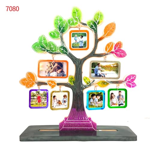 Image of Photo Frame Silicone Resin Moulds Tree Shape Epoxy Resin Mould Picture Frame Mould Kit with Base & Hanging Photo Stand DIY Resin Casting Crafts for Home Decor Desk Wall Office Decoration