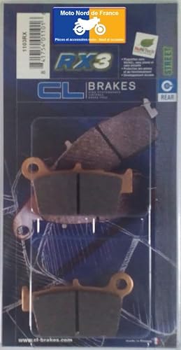 Lorraine Carbon Rear Brake Pads for Yamaha WR 250 X Supermotard Vintage 2008, 2009, 2010, 2011, 2012, 2013, 2014, 2015, 2016