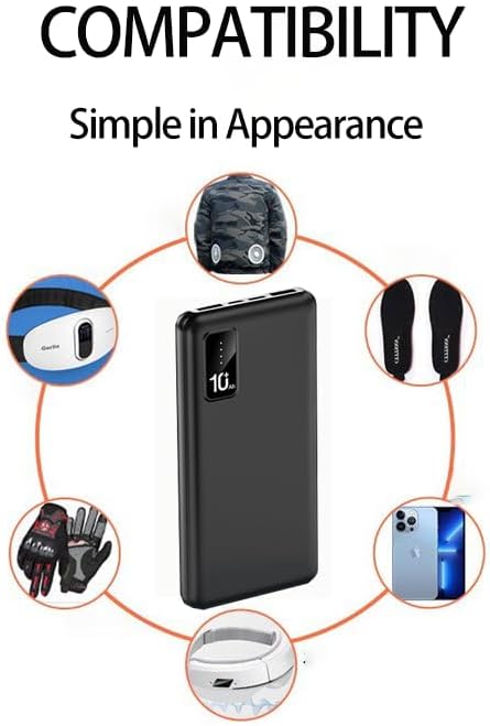 Miniatura 3 de 10000mAh cargador portátil dual USB salida 5V2A cargador rápido con pantalla LED